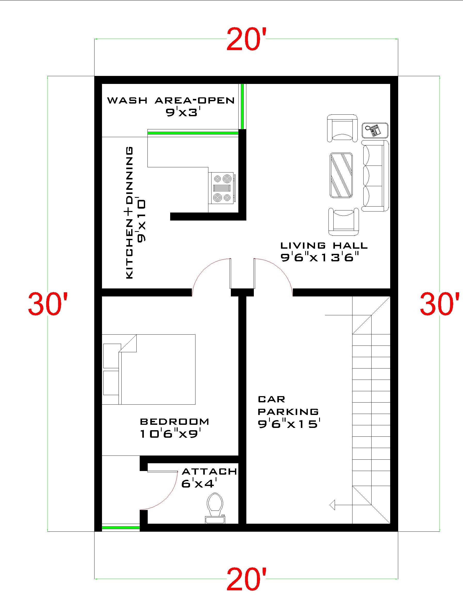 20x30 House Plan 3bhk 20x30 House Plan 2bhk 20x30 House Plan With Car 20x30 House Plan 3bhk 20x30 House Plan 2bhk 20x30 House Plan With Car