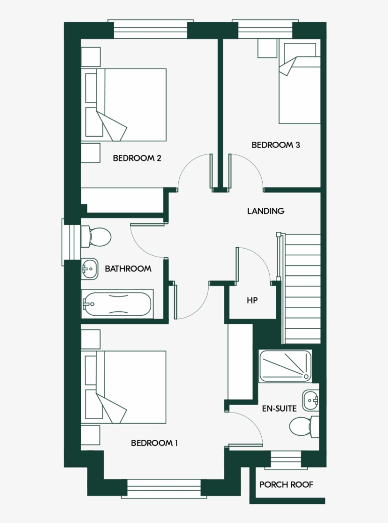 3 Bed Semi Detached Floor Plan 800x1200 Png Pngkit