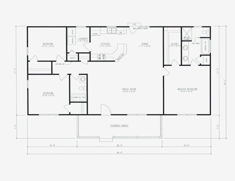 3 Bedroom 2 Bath House Plan Floor Plan Great Layout 1500 Sq Ft The 