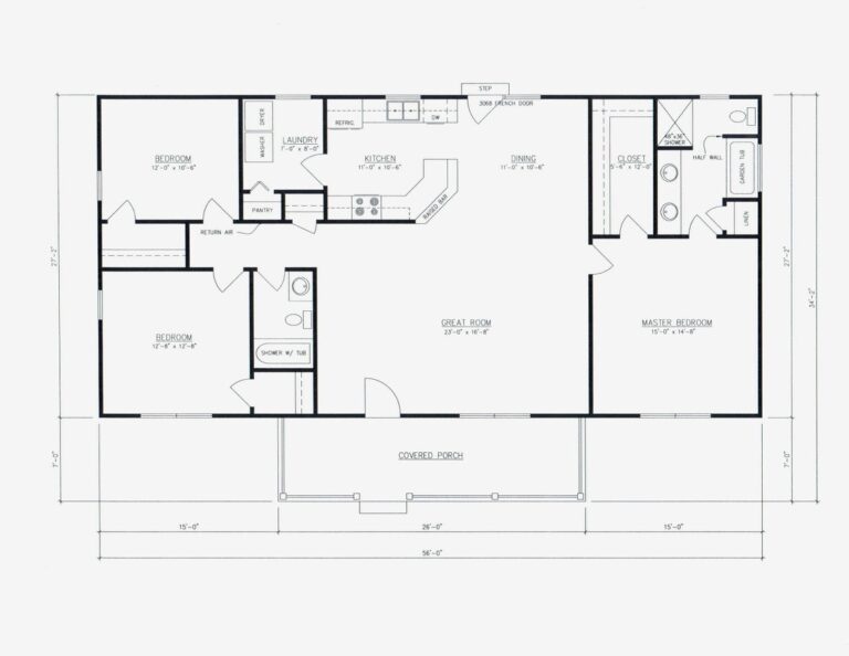 3 Bedroom 2 Bath House Plan Floor Plan Great Layout 1500 Sq Ft The 