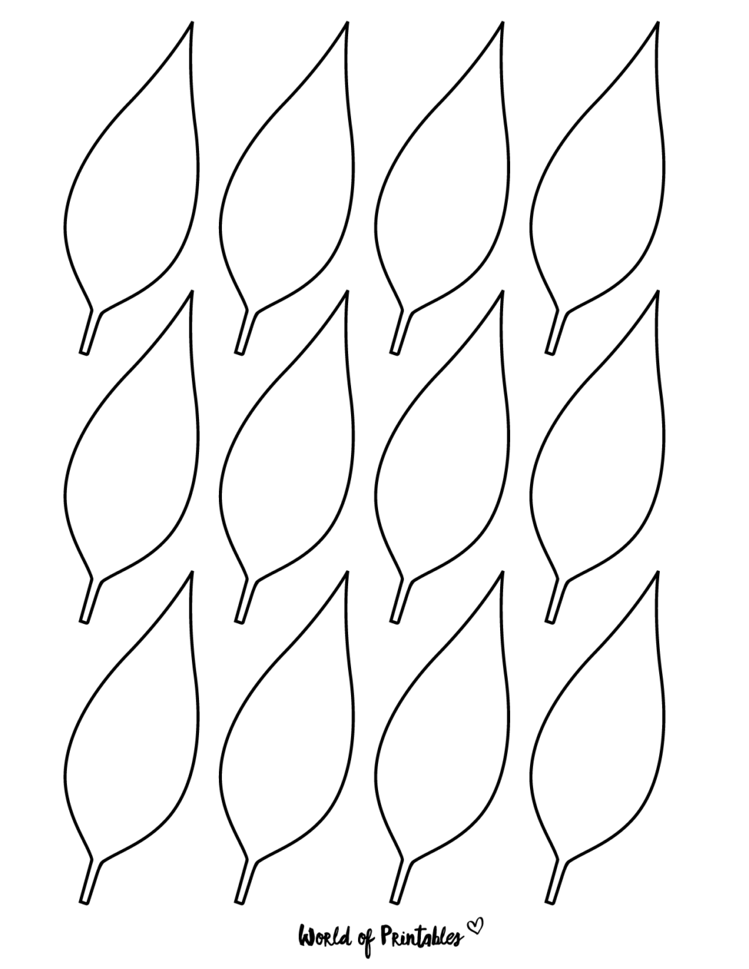 37 Printable Leaf Templates Outlines Shapes Free World Of Printables