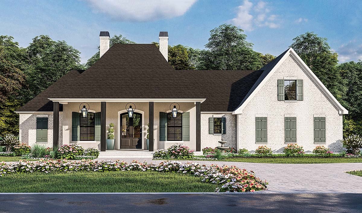 4 Bedroom Acadian Style House Plan