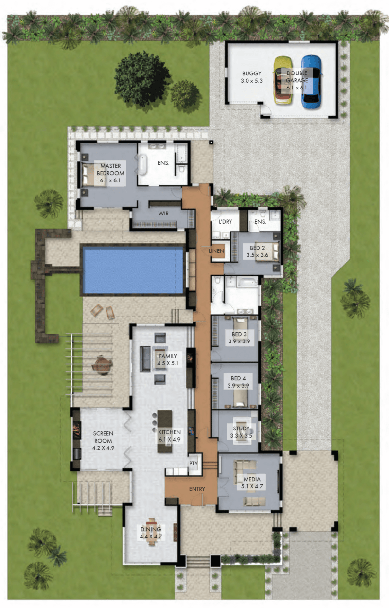 4 Bedroom House Floor Plans House Plans