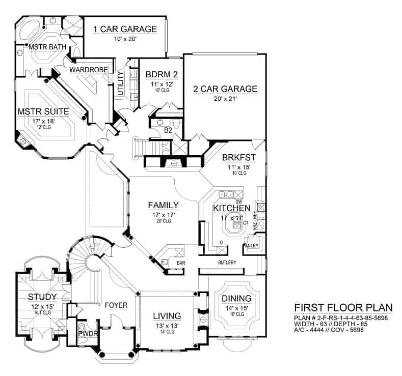4 Bedroom Two Story Casa Blanca Floor Plan Home Stratosphere