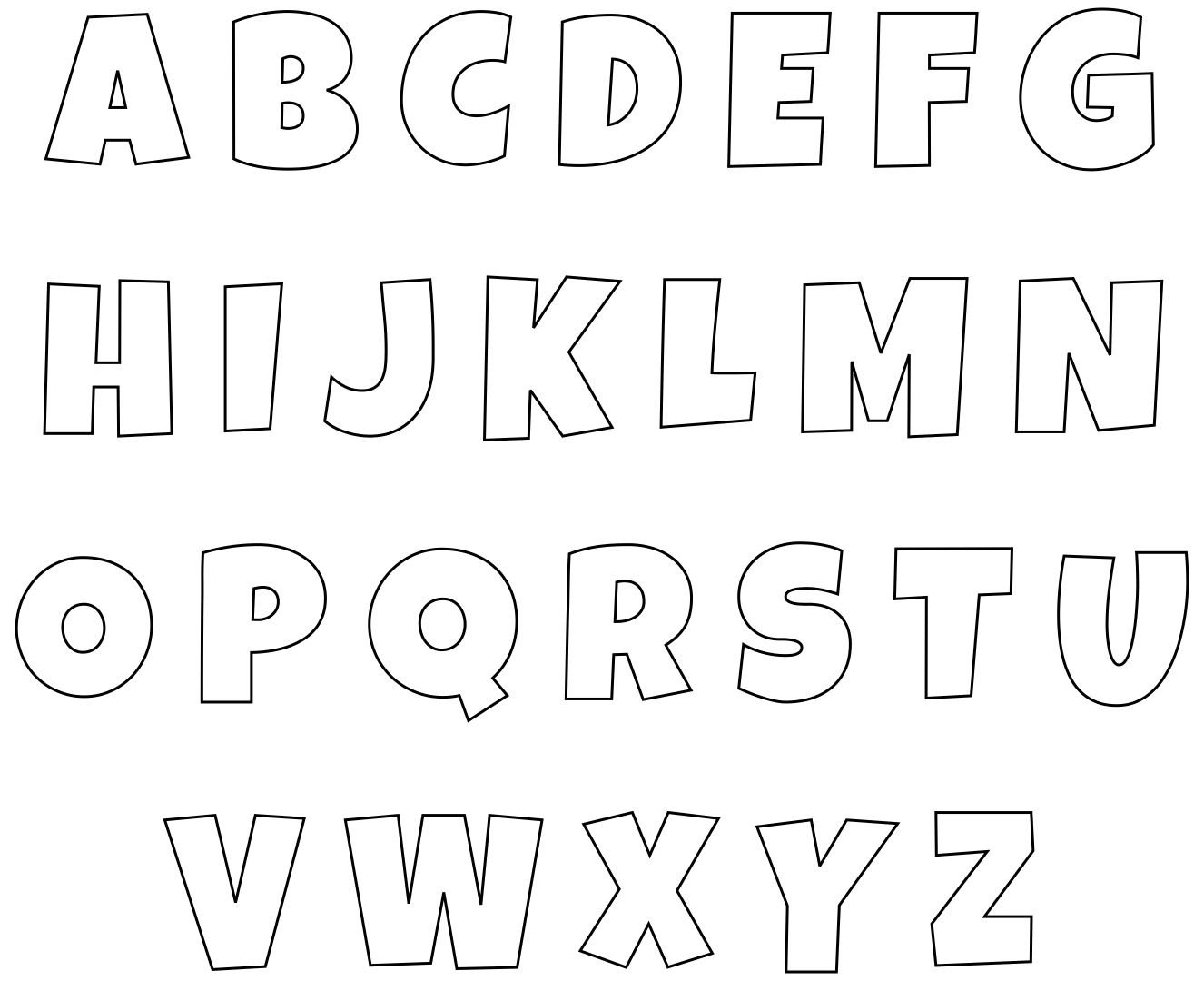 4 Inch Alphabet Stencils 10 Free PDF Printables Printablee