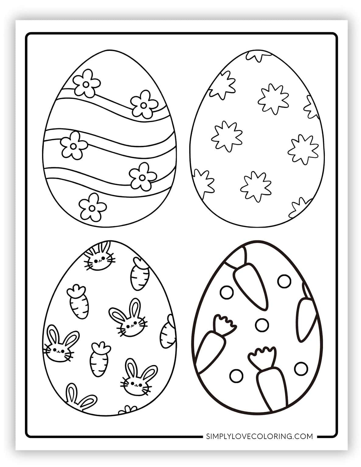 40 Easter Egg Template Designs Free PDF Printables Simply Love Coloring 40 Easter Egg Template Designs Free PDF Printables Simply Love Coloring