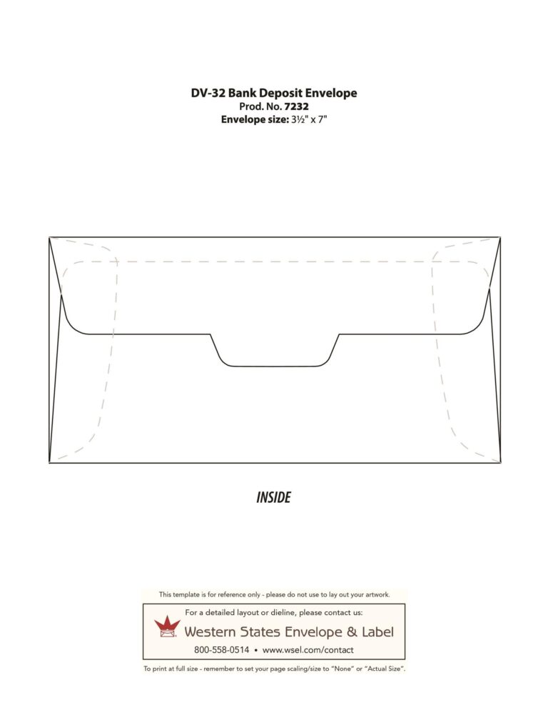 40 FREE Envelope Templates Word PDF TemplateLab