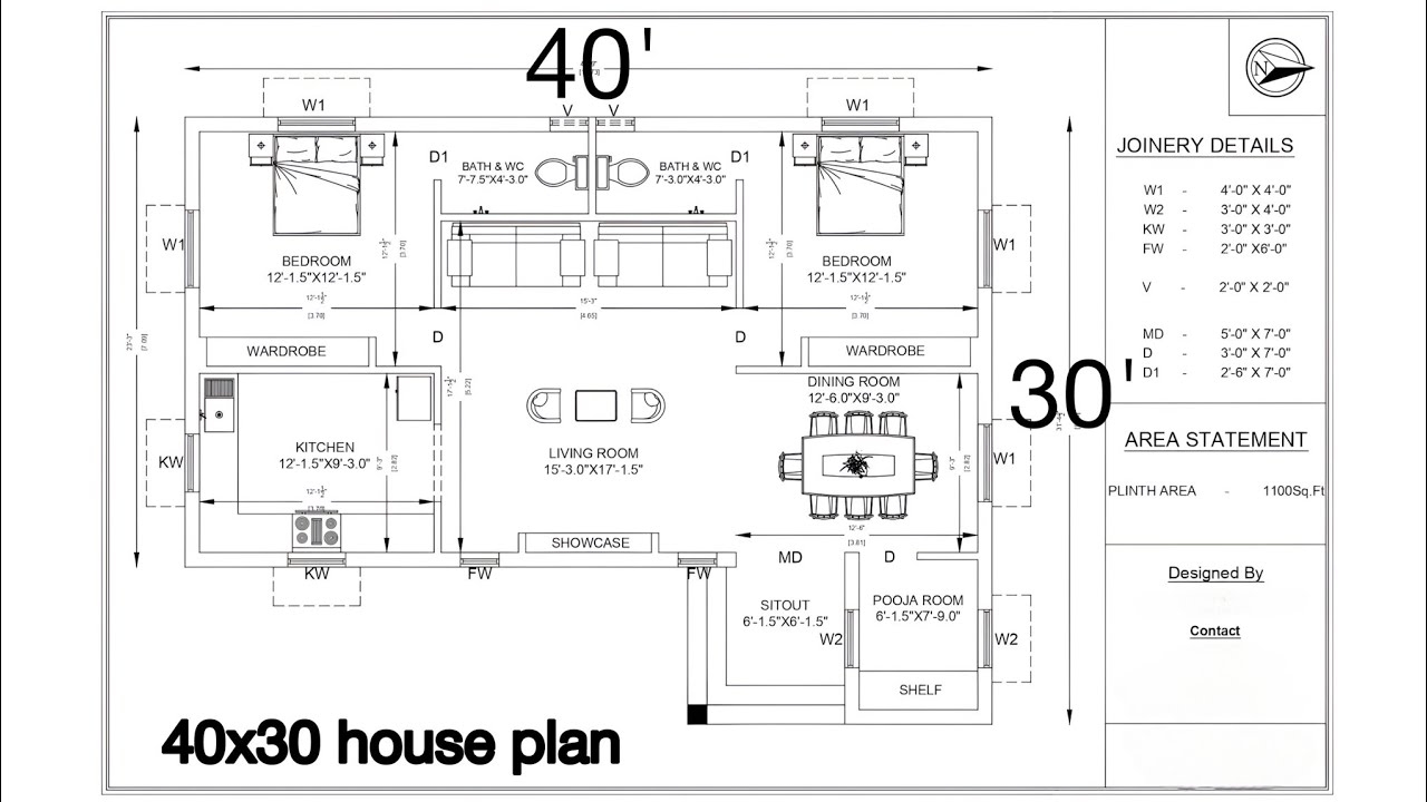 40x30 House Plans 40x30 2bhk House Plan 40x30 East Facing House 40x30 House Plans 40x30 2bhk House Plan 40x30 East Facing House