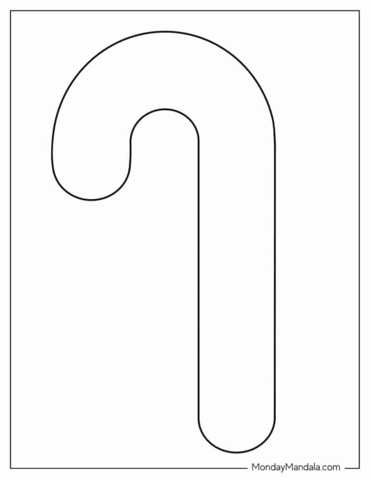 44 Candy Cane Templates Free PDF Printables 