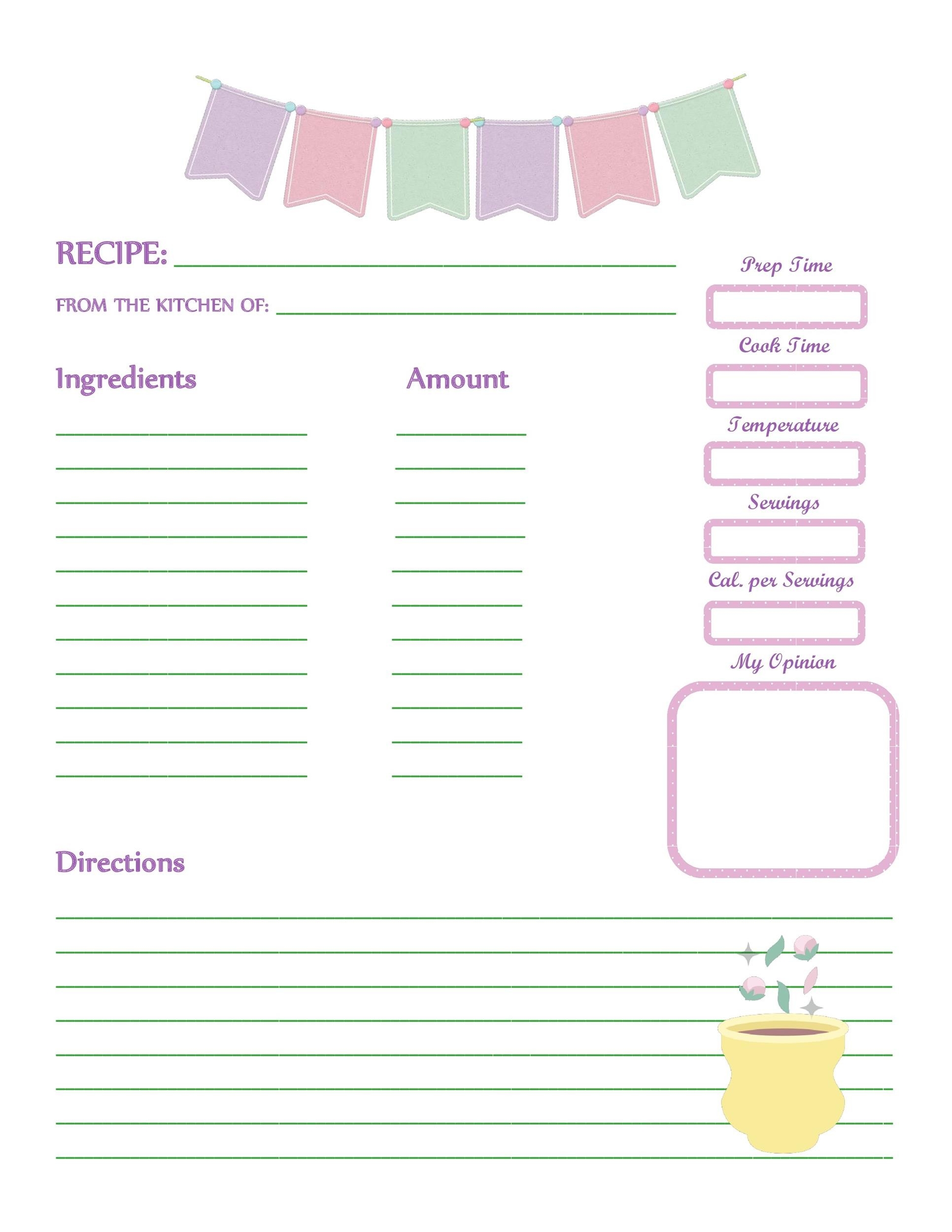 44 Perfect Cookbook Templates Recipe Book Recipe Cards