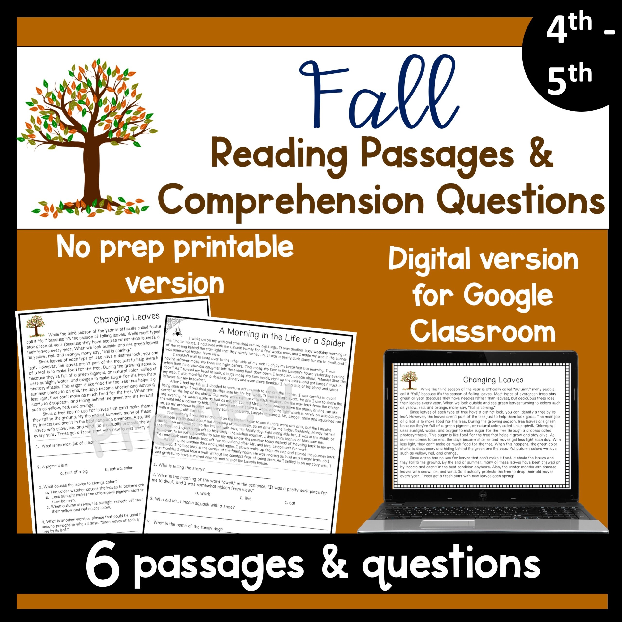 4th Grade Reading Passages Homeschool Printables