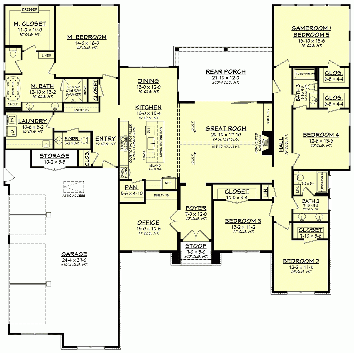 5 Bedroom House Plans Floor Plans