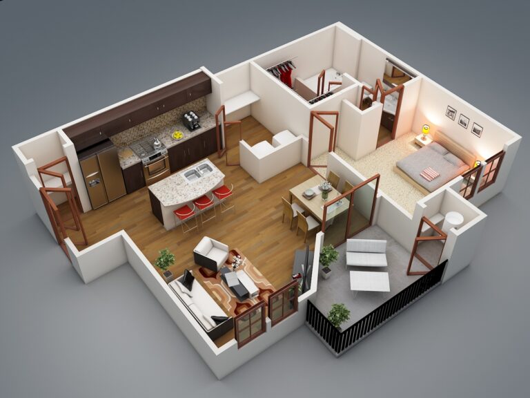 50 One 1 Bedroom Apartment House Plans Architecture Design
