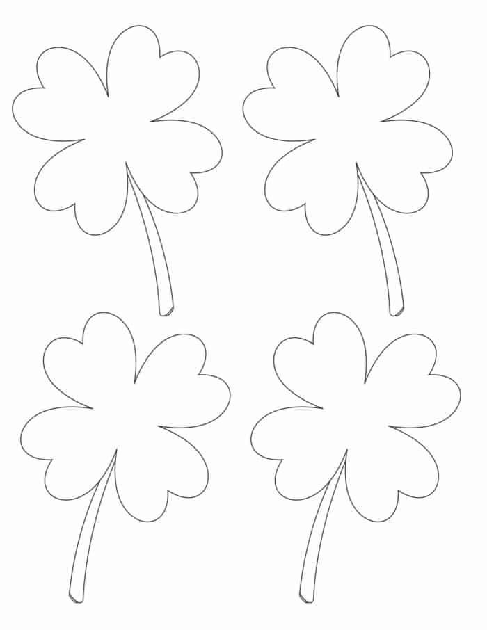 6 Free Printable Four Leaf Clover Templates Freebie Finding Mom