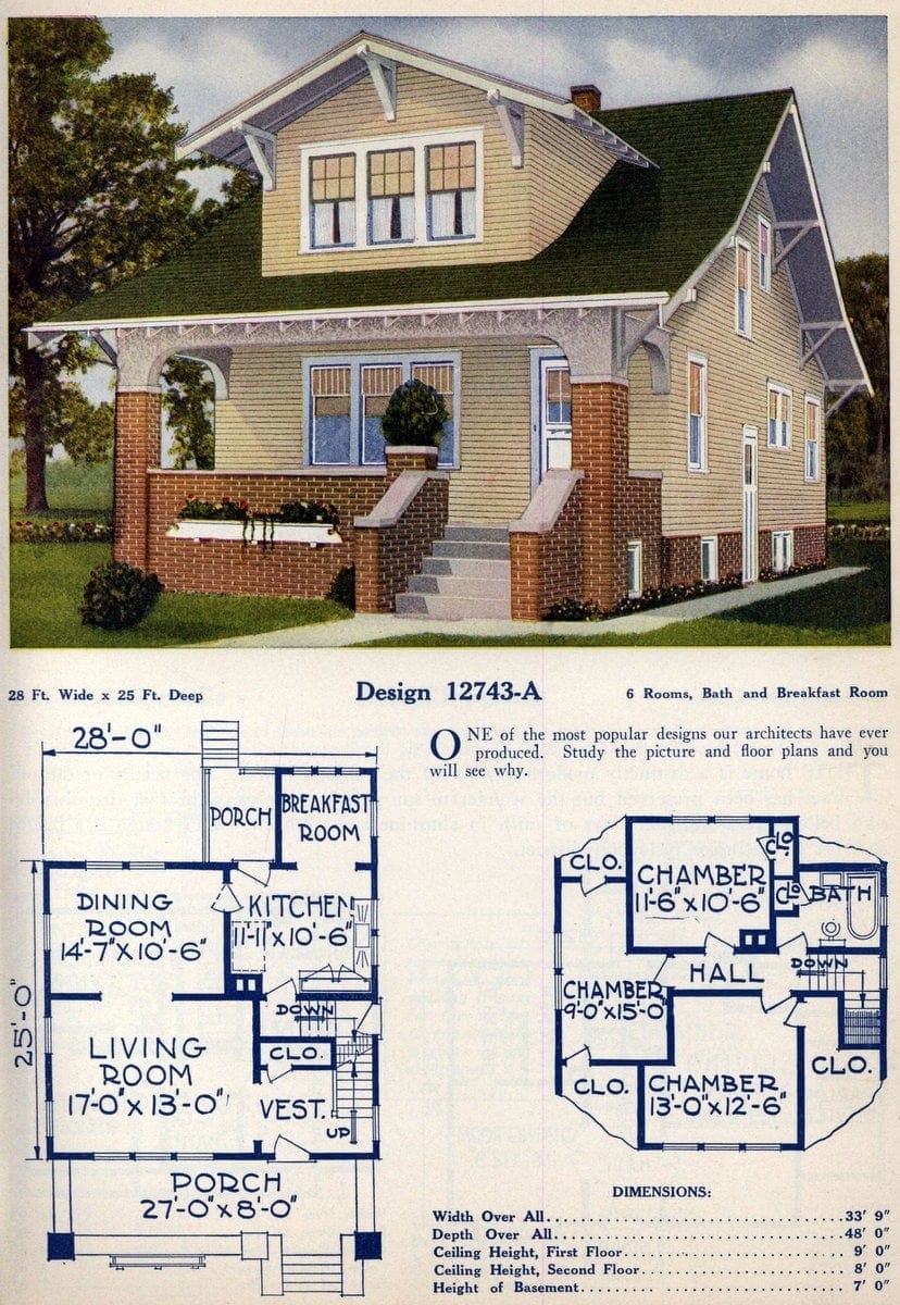 62 Beautiful Vintage Home Designs Floor Plans From The 1920s Click 62 Beautiful Vintage Home Designs Floor Plans From The 1920s Click