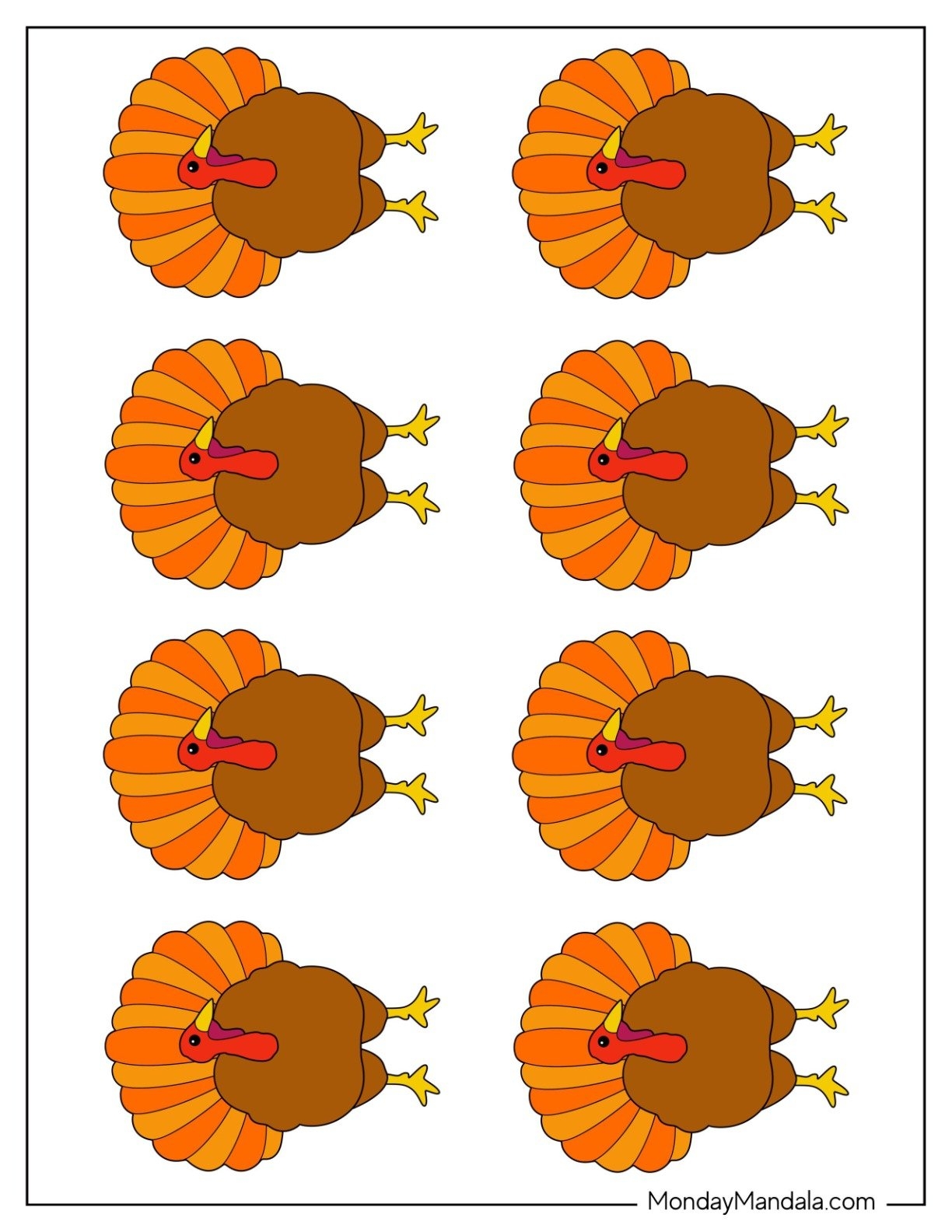 62 Turkey Templates Free PDF Printables 