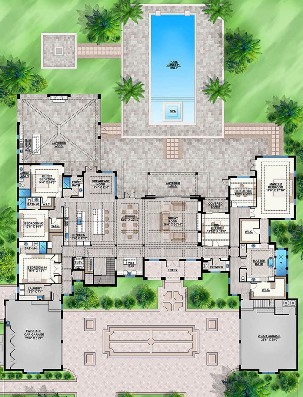 7 Bedroom One Story House Plans Ruivadelow