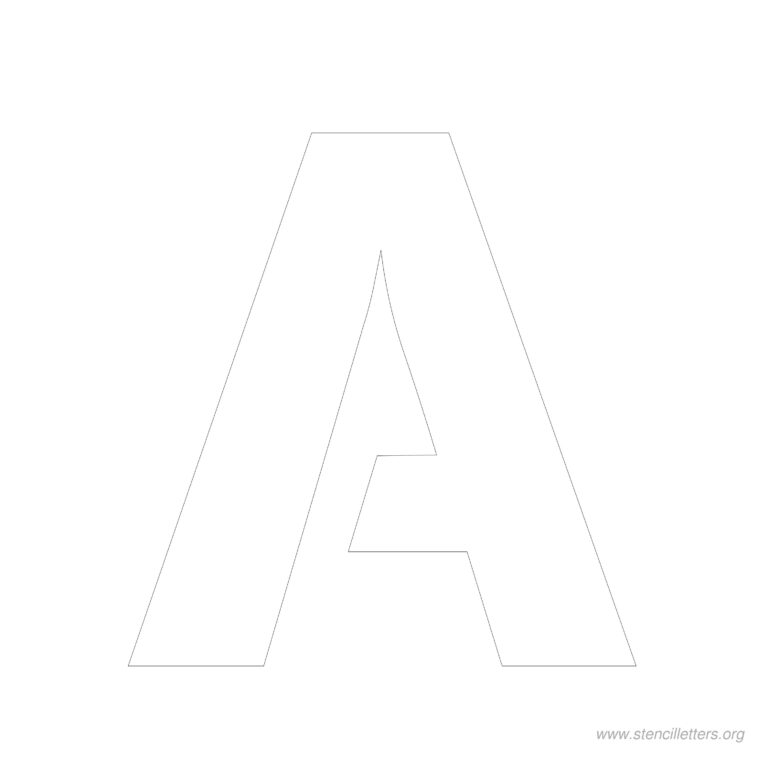 7 Inch Free Printable Stencil Letters Stencil Letters Org