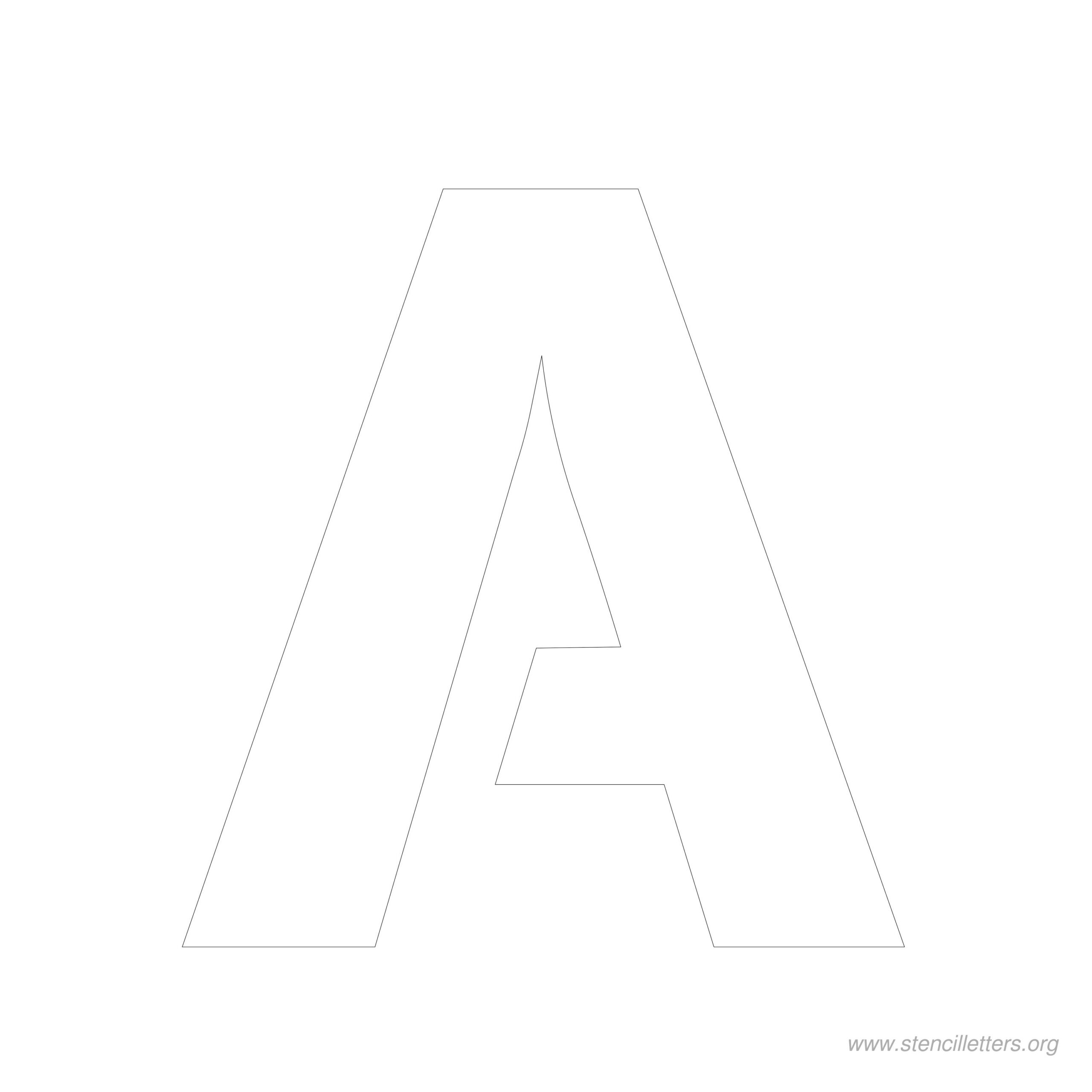 7 Inch Free Printable Stencil Letters Stencil Letters Org