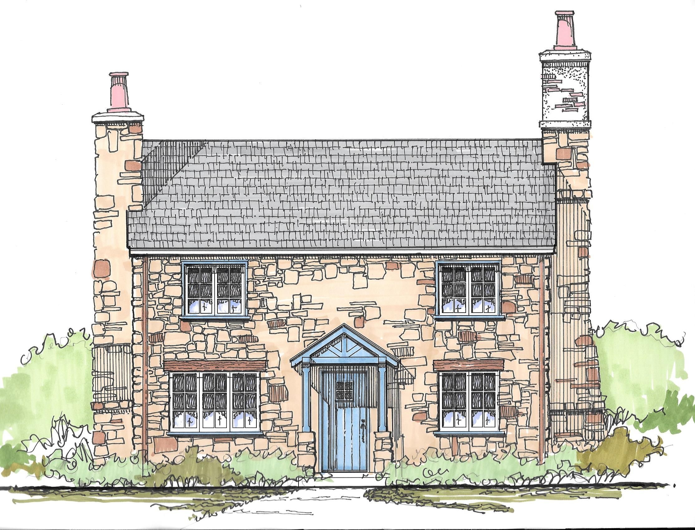 A New English Country Cottage Design 3 Bedrooms 2 Bath 1 292 Square