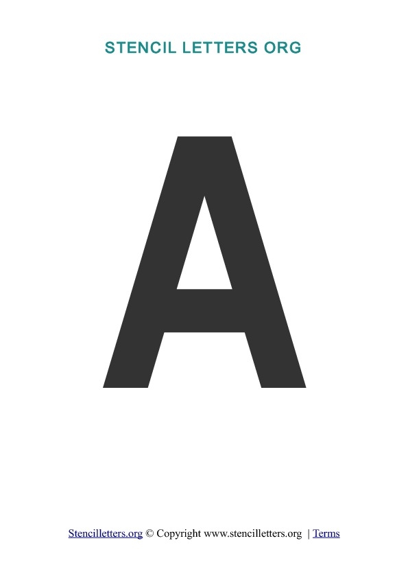 A Z Printable Alphabet Letter Stencils In PDF Free Stencil Templates 
