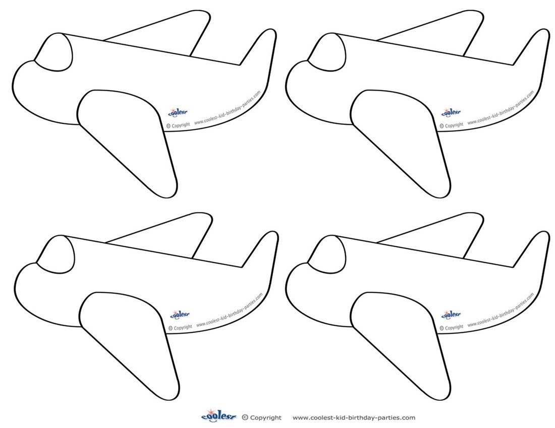 Airplane Template Printable Airplane Template Printable