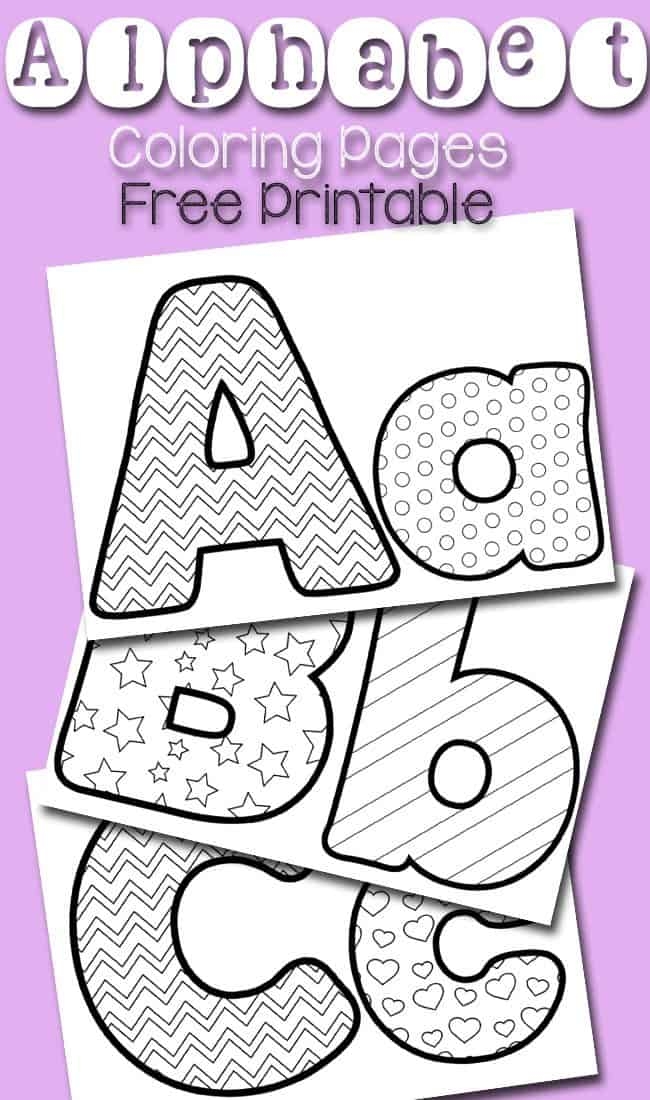 Alphabet Coloring Pages Free Printables