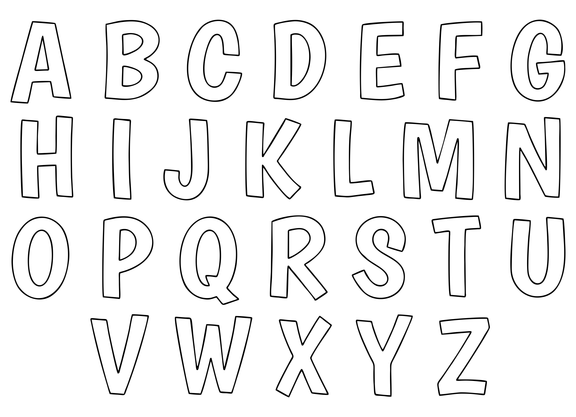Alphabet Letters Printable Templates Templates Free Printable Just