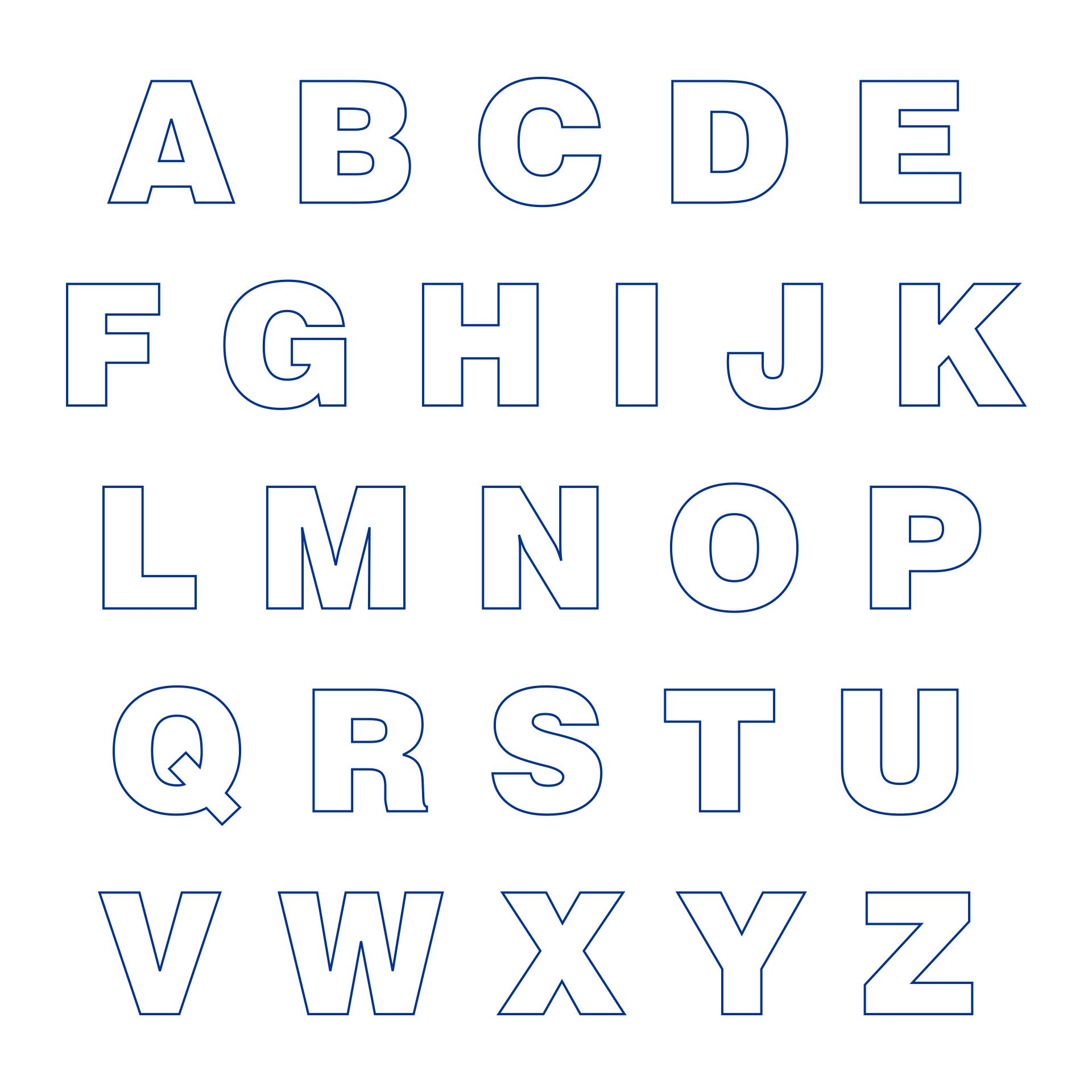 Alphabet Letters To Print And Cut Out