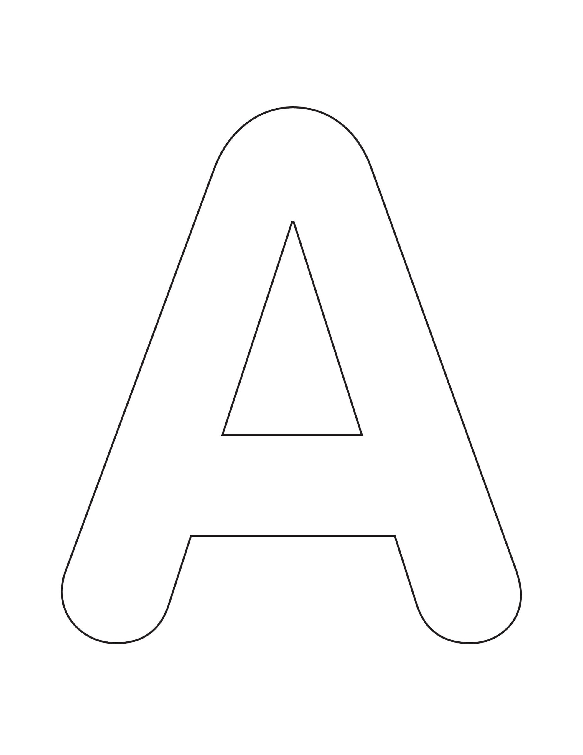 Alphabet Outline Letter Printable Etsy Alphabet Outline Letter Printable Etsy