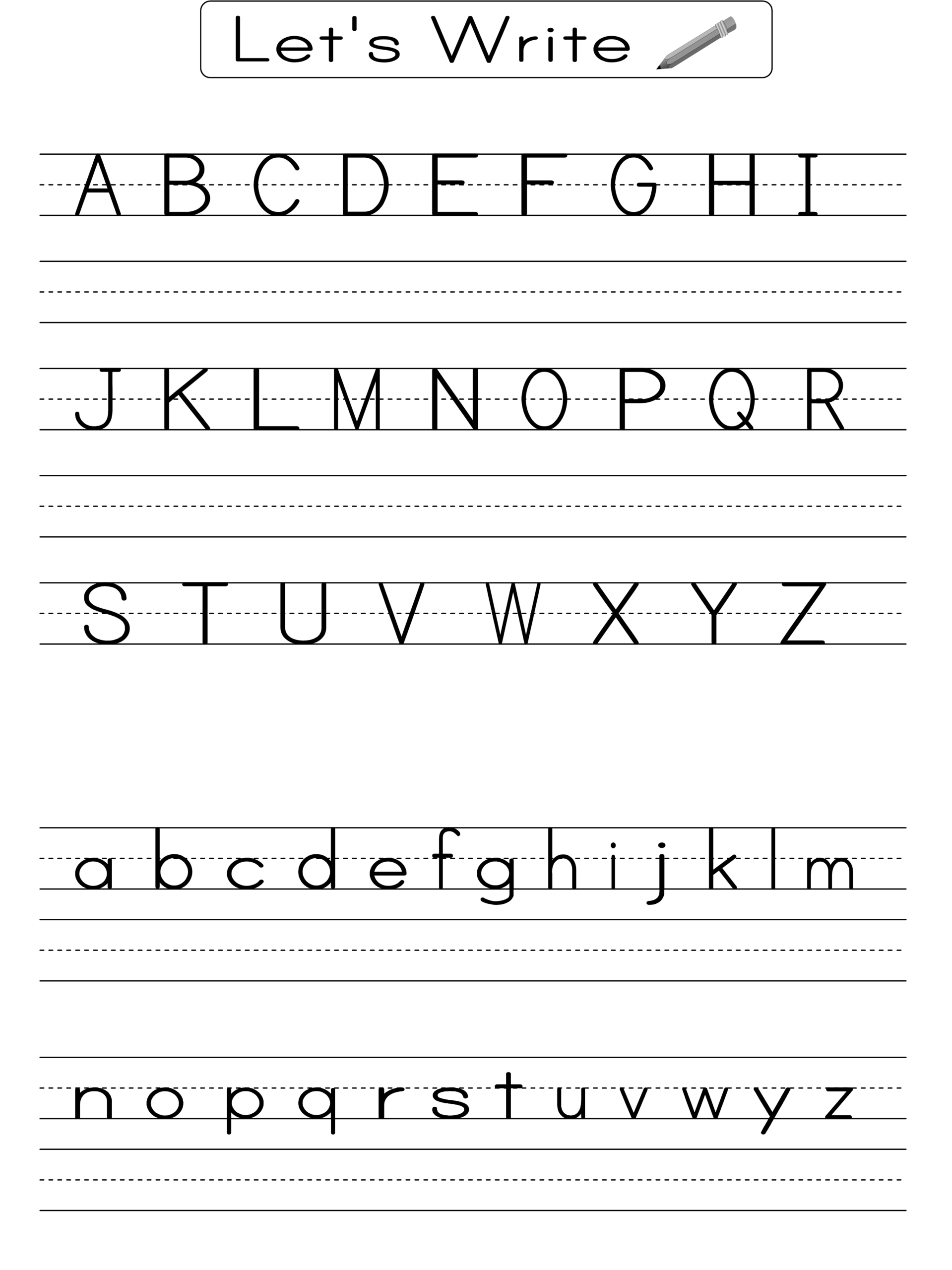 Alphabet Printable Worksheets