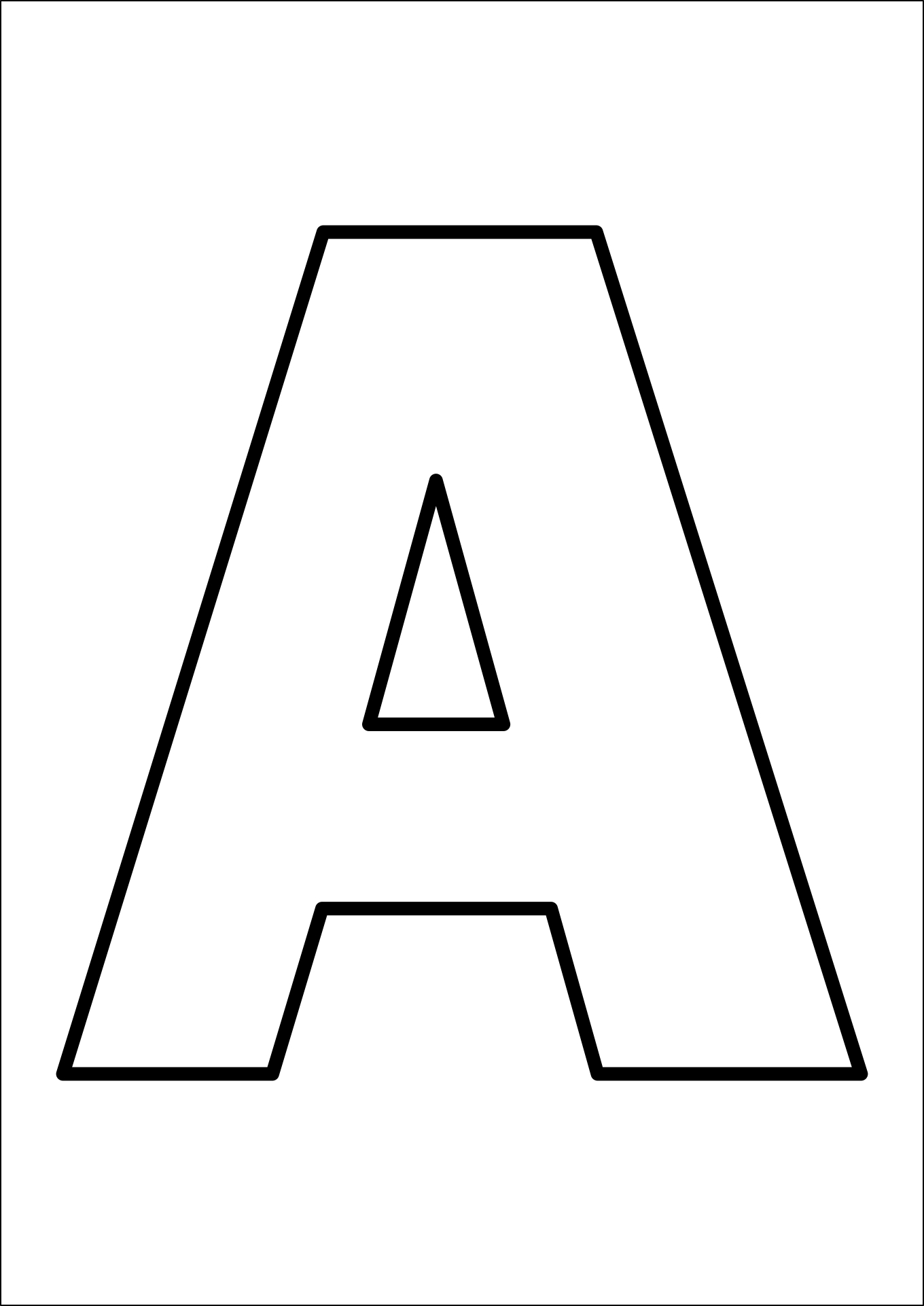 Alphabet Stencil Letters Template 13 Free PDF Printables Printablee