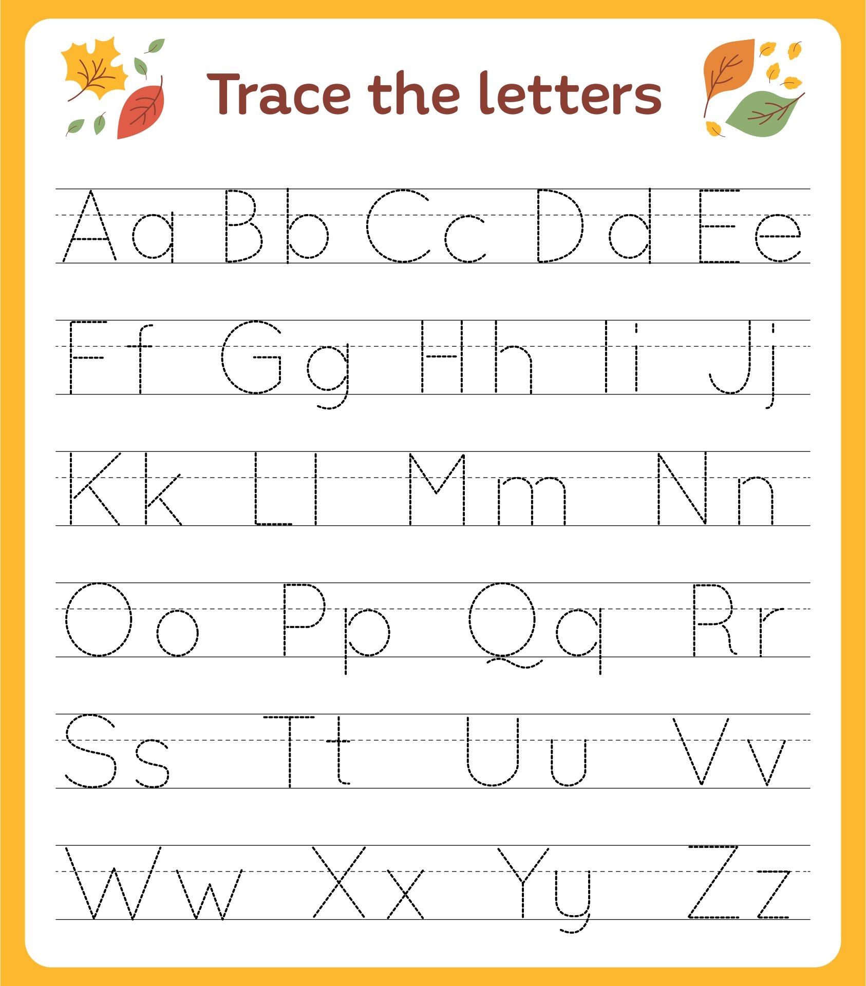 Alphabet Worksheets Kindergarten 20 Free PDF Printables Printablee