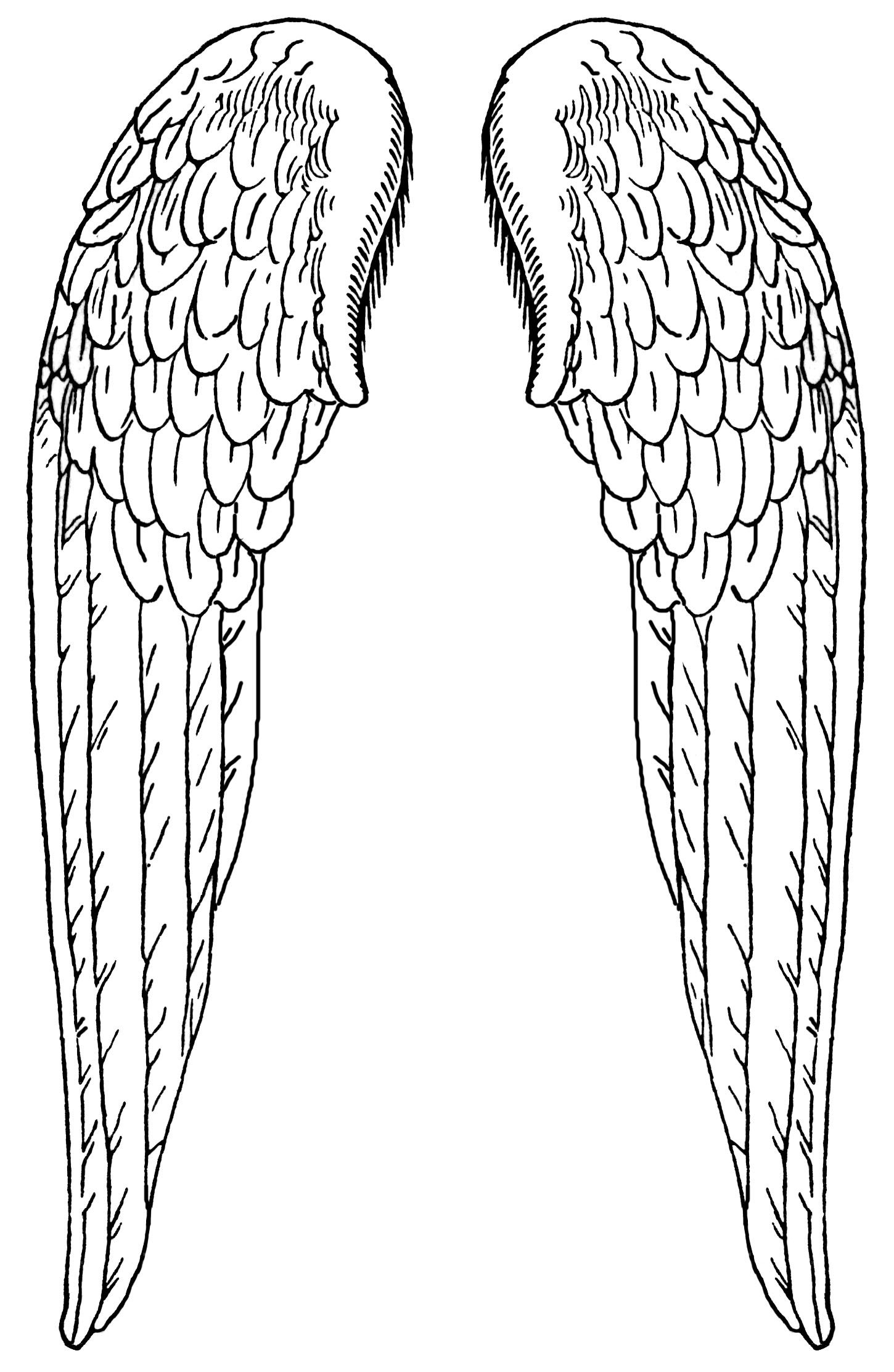 Angel Wing Templates Printable