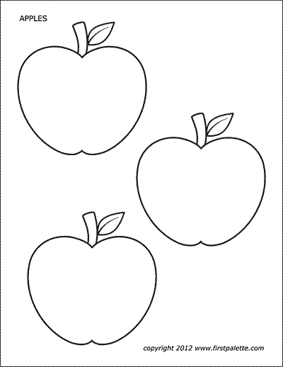 Apples Free Printable Templates Coloring Pages FirstPalette