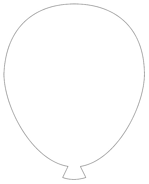Balloon Stencils Free 10 Free PDF Printables Printablee