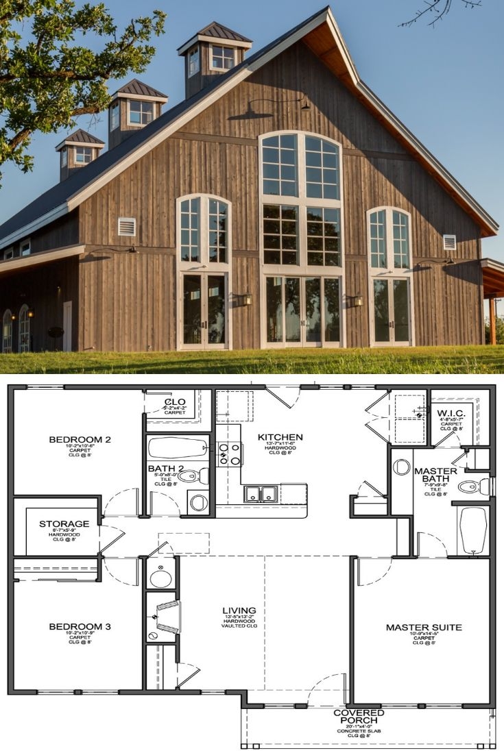 Barn Style House Plans Open Floor Plans Image To U