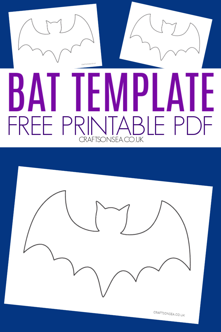Bat Template Free Printable PDF Crafts On Sea