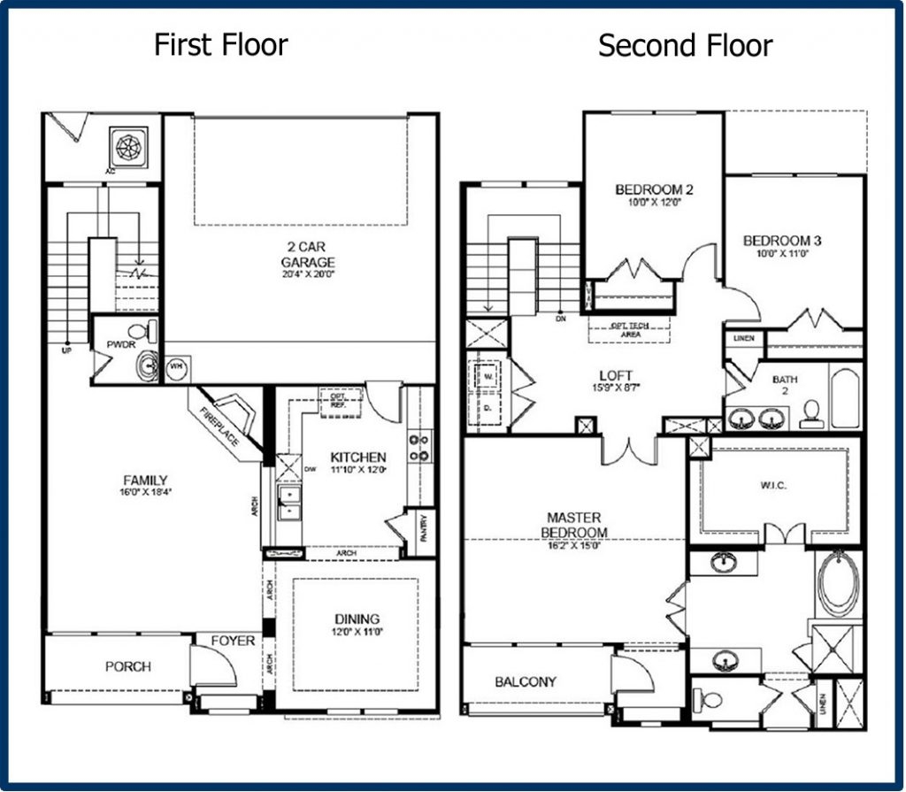 Beautiful 3 Bedroom 2 Storey House Plans New Home Plans Design