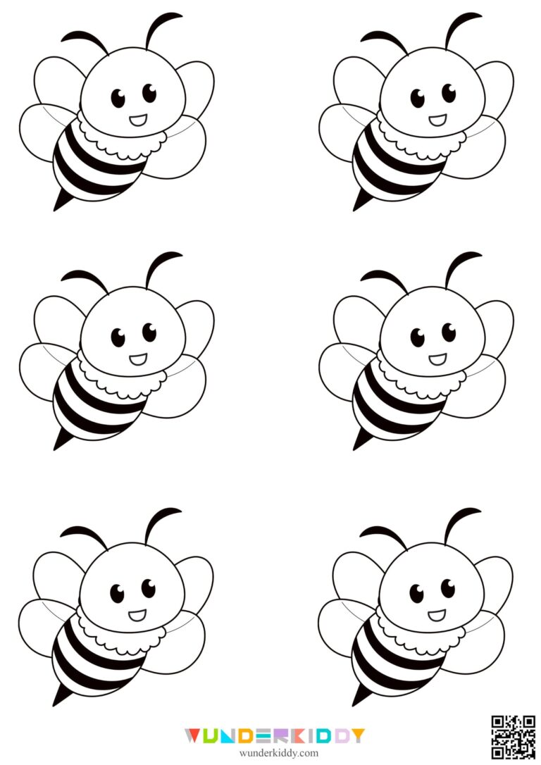Bee Template Printable