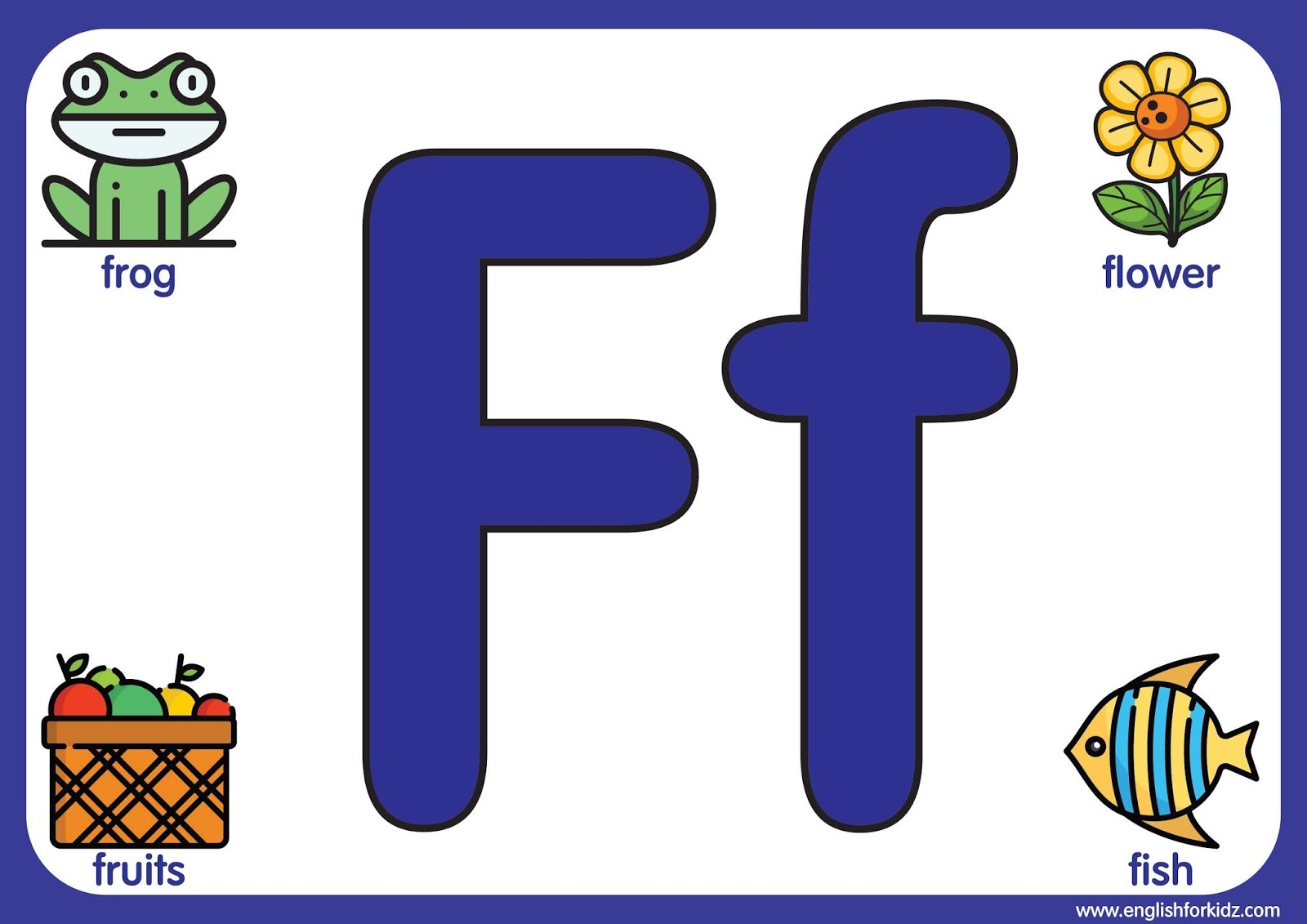 Big Printable Alphabet Letters F To J 