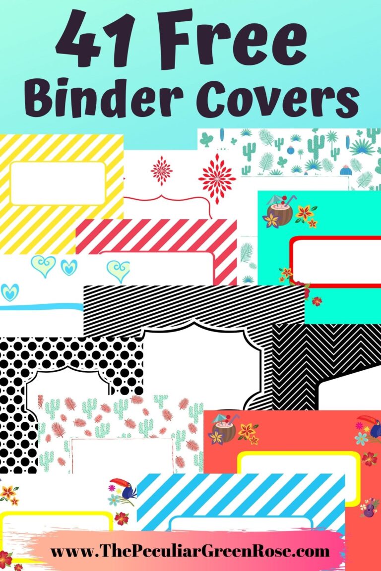 Binder Cover Templates For Free Free Printable