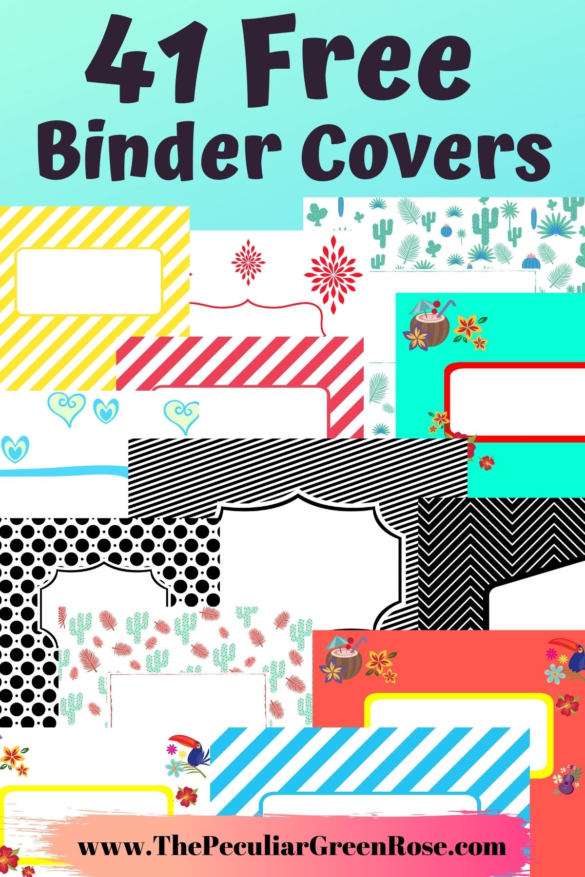Binder Cover Templates For Free Free Printable