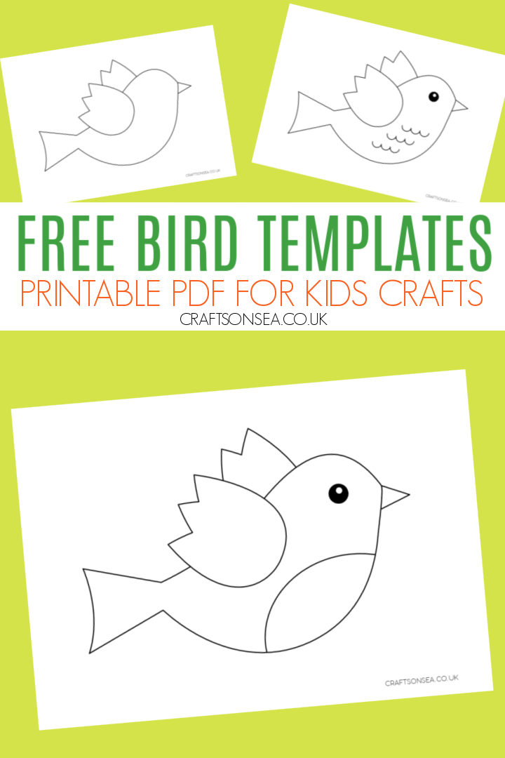 Bird Template FREE Printable Crafts On Sea