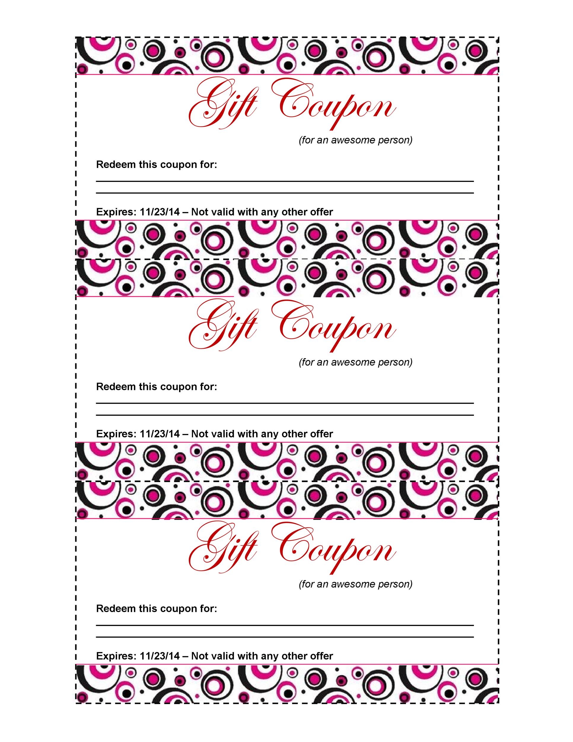 Blank Coupon Template Free Printable Printable Templates