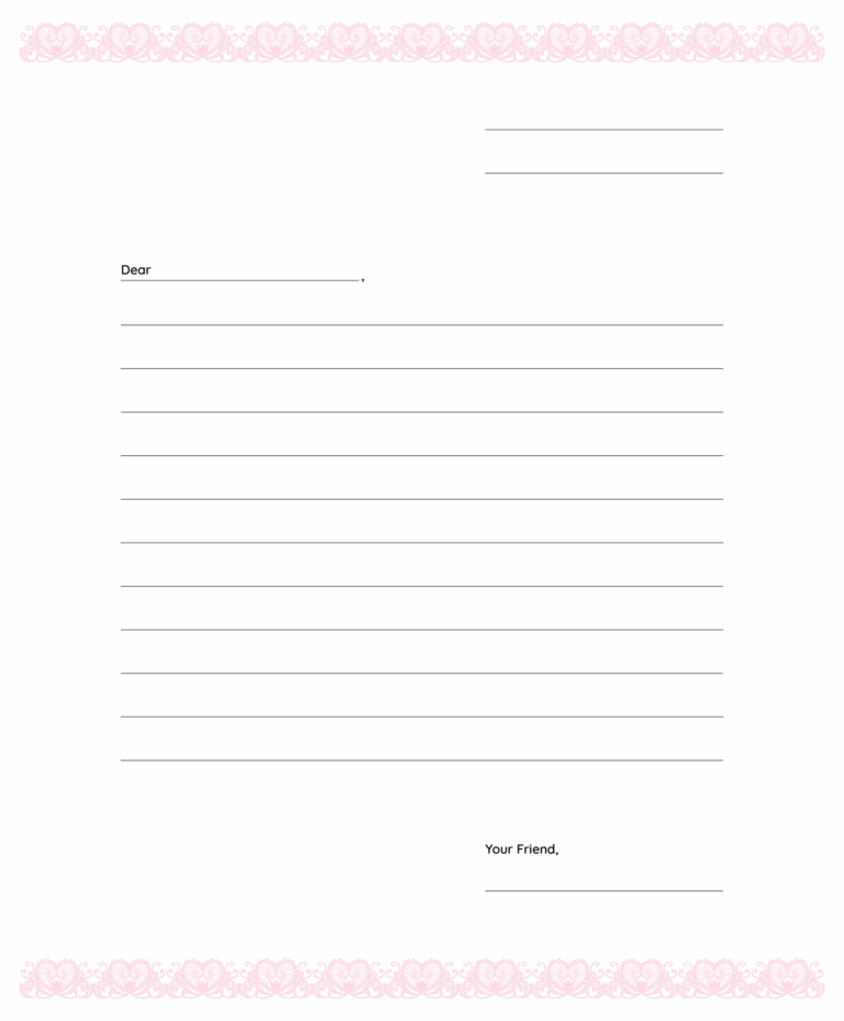 Blank Letter Template 10 Free PDF Printables Printablee