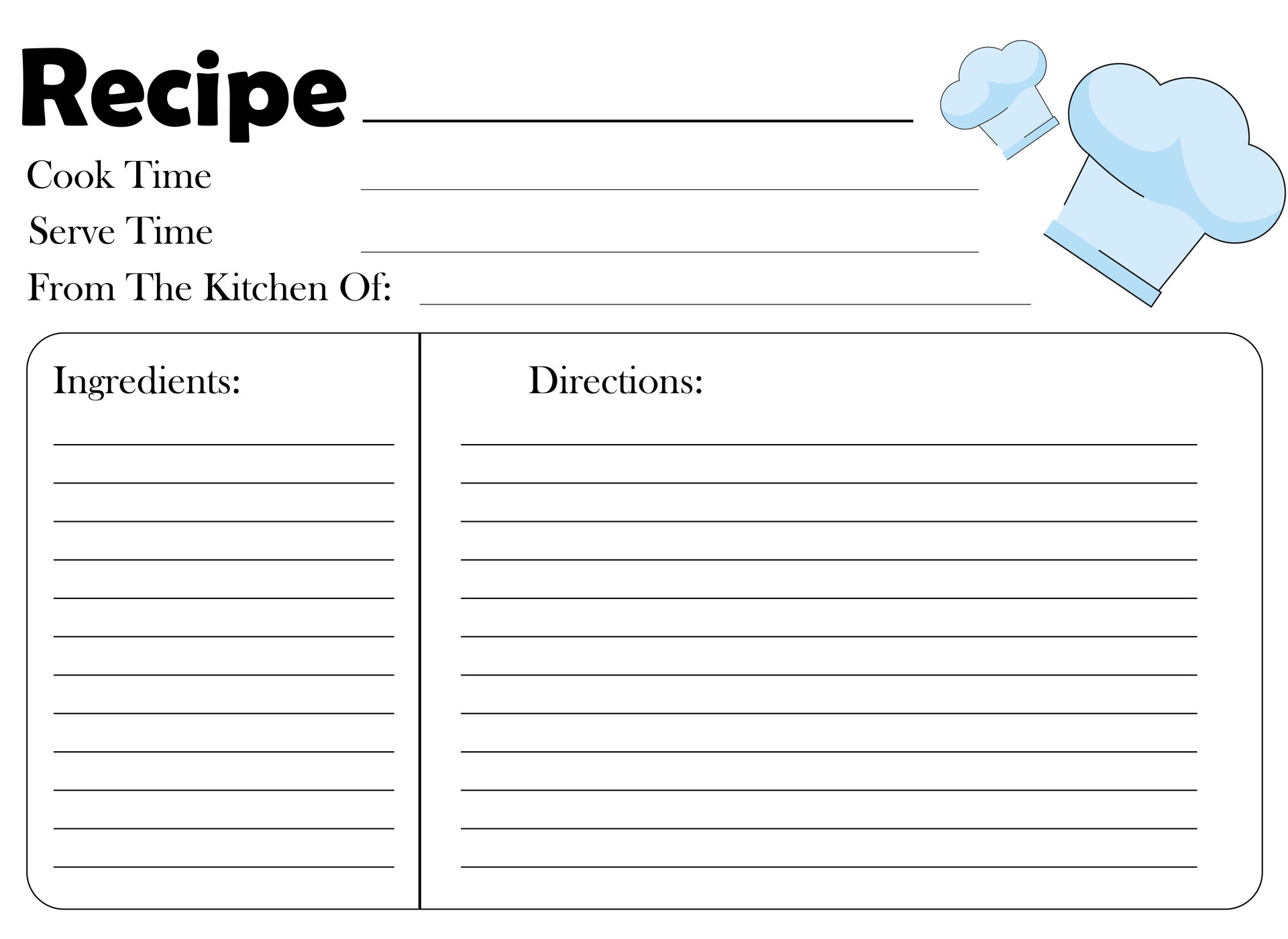 Blank Recipe Cards 10 Free PDF Printables Printablee Blank Recipe Cards 10 Free PDF Printables Printablee