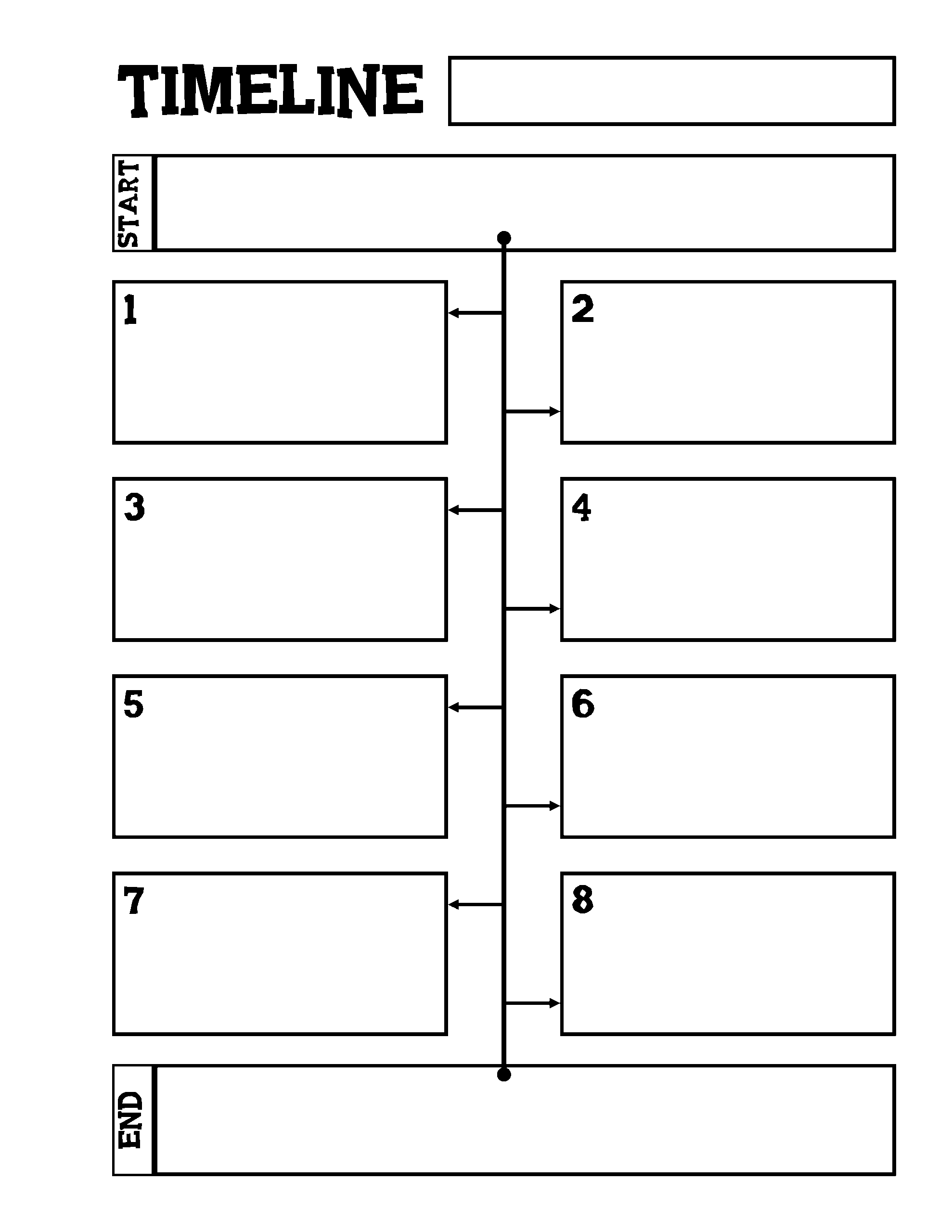 Blank Timeline Template For Kids Templates At Allbusinesstemplates