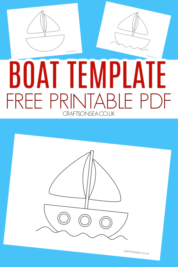 Boat Template FREE Printable Template Crafts On Sea Boat Template FREE Printable Template Crafts On Sea