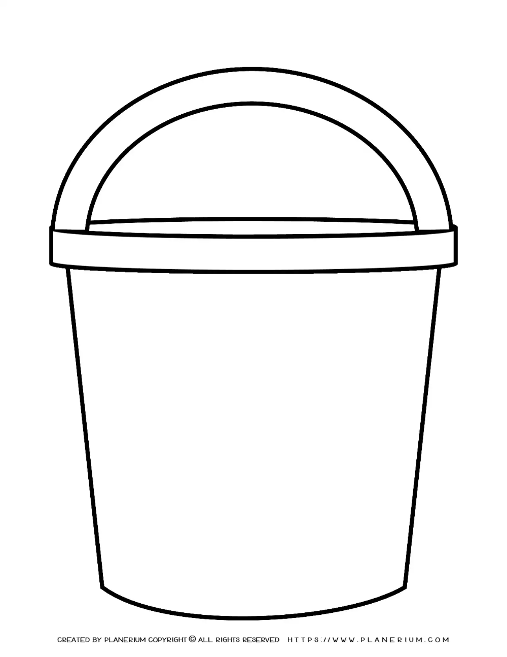 Bucket FREE Printable Template Planerium Sand Buckets Templates 